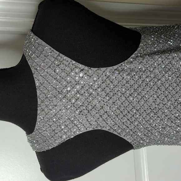 Joie Peri F Beaded Sequined Silk Sleeveless Scoop Neck Racerback Mini Dress XS - Picture 6 of 14